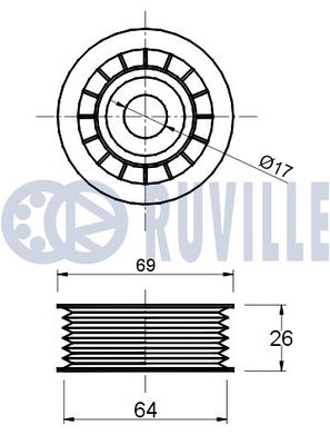 ROLA GHIDARE/CONDUCERE CUREA TRANSMISIE RUVILLE 541136 1