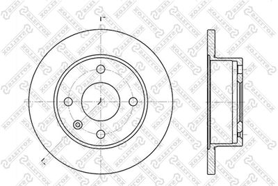 спирачен диск STELLOX 6020-2512-SX