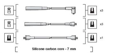 Комплект проводов зажигания MAGNETI MARELLI 941318111121 для MITSUBISHI COLT