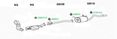 Глушитель выхлопных газов конечный GT Exhausts GIS110 для ISUZU D-MAX