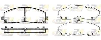 Комплект тормозных колодок, дисковый тормоз ROADHOUSE 21484.04 для VW ROUTAN