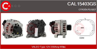 GENERATOR / ALTERNATOR CASCO CAL15403GS