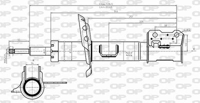 OPEN PARTS SAB8648.31 Амортизаторы  для OPEL MERIVA B вэн (S10) 1.6 CDTI (75)