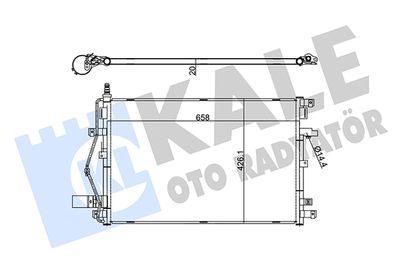 Конденсатор, кондиционер KALE OTO RADYATÖR 342650 для VOLVO XC90