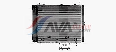 RADIATOR RACIRE MOTOR AVA Clever Choice LA2028 1