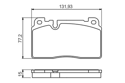 Brake Pad Set, disc brake 0 986 494 702