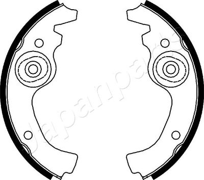 Комплект тормозных колодок JAPANPARTS GF-0234AF для FIAT 126