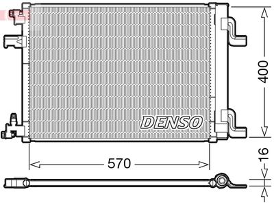 DENSO DCN20001 Радиатор кондиционера  для CHEVROLET CRUZE (Шевроле Крузе)
