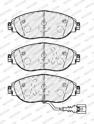BREMSBELAGSATZ SCHEIBENBREMSE FERODO FDB5096 1