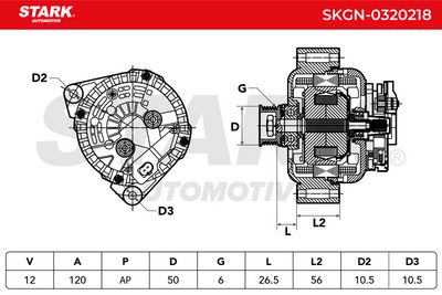 генератор STARK SKGN-0320218