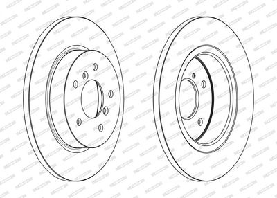 BREMSSCHEIBE FERODO DDF2683C 1