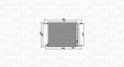 MAGNETI MARELLI Kondensator, Klimaanlage