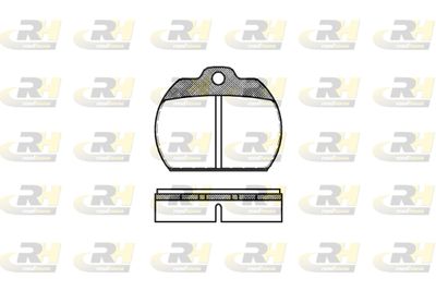 Комплект тормозных колодок, дисковый тормоз ROADHOUSE 2082.00 для VW KAEFER