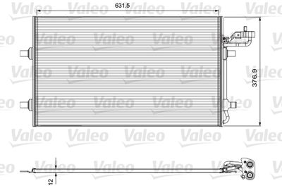 VALEO 814324 Радіатор кондиціонера для VOLVO (Вольво)