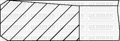 Комплект поршневых колец YENMAK 91-09170-000 для RENAULT LAGUNA