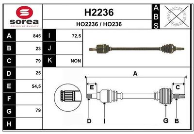 ANTRIEBSWELLE SNRA H2236
