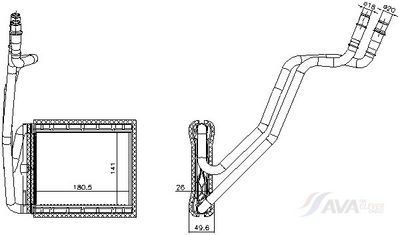 топлообменник, отопление на вътрешното пространство AVA Clever Choice FD6734