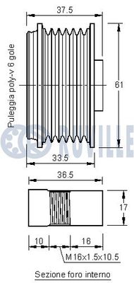 SISTEM ROATA LIBERA GENERATOR RUVILLE 541680 1