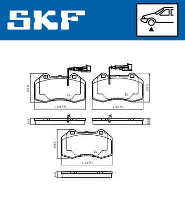 SET PLACUTE FRANA FRANA DISC SKF VKBP80759E 1