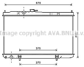 AVA QUALITY COOLING DN2352 Радиатор охлаждения двигателя для NISSAN ALMERA Classic (B10)