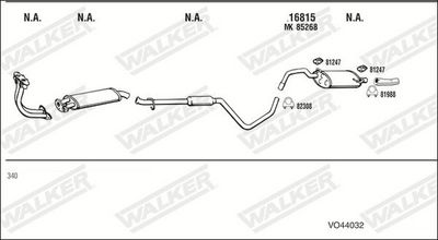 Изпускателна система WALKER VO44032