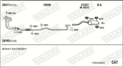 Изпускателна система WALKER FOK005801