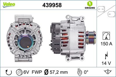 Генератор VALEO 439958 для AUDI A7