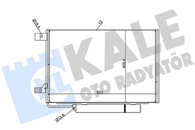 Конденсатор, кондиционер KALE OTO RADYATÖR 388000 для MERCEDES-BENZ B-CLASS