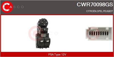 COMUTATOR MACARA GEAM CASCO CWR70098GS