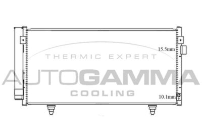 AUTOGAMMA 105550 Радиатор кондиционера  для SUBARU XV (Субару Xв)