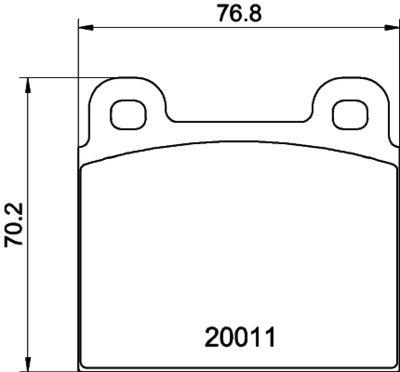 Комплект тормозных колодок, дисковый тормоз MINTEX MDB1003 для BMW 1500-2000