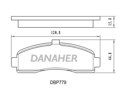 DANAHER DBP779 Тормозные колодки и сигнализаторы  для NISSAN MICRA II (K11) 1.0 i 16V