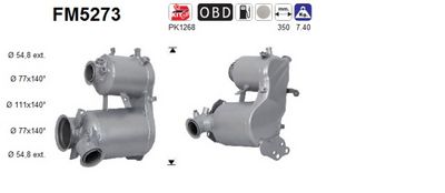 FILTRU FUNINGINE/PARTICULE SIST.DE ESAPAMENT