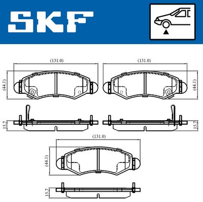 Brake Pad Set, disc brake VKBP 80500 A