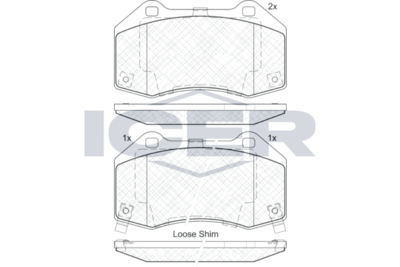 ICER 182132 Тормозные колодки и сигнализаторы для OPEL CORSA E Фургон/хетчбэк (X15) 1.3 CDTI (08) ICER 182132 Тормозные колодки и сигнализаторы для OPEL CORSA E Фургон/хетчбэк (X15) 1.3 CDTI (08)