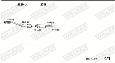 SISTEM DE ESAPAMENT WALKER MBH14989