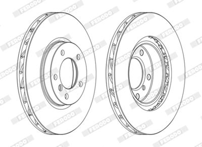 BREMSSCHEIBE FERODO DDF804C 1