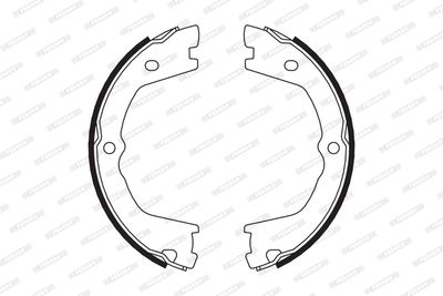 Bromsbackar, sats, parkeringsbroms FERODO FSB658