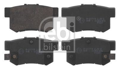 Комплект тормозных колодок, дисковый тормоз FEBI BILSTEIN 16775 для HONDA PRELUDE
