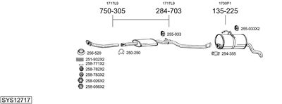 Układ wydechowy BOSAL SYS12717