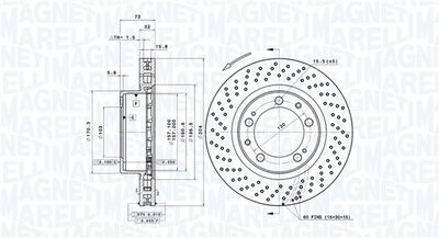 спирачен диск MAGNETI MARELLI 360406199301