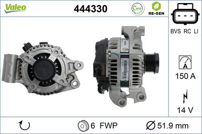 GENERATOR / ALTERNATOR VALEO 444330