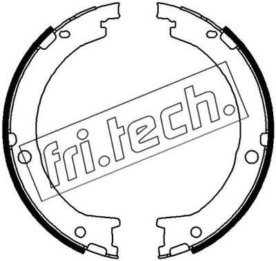 Zestaw szczęk hamulcowych, hamulec postojowy FRI.TECH. 1253.783