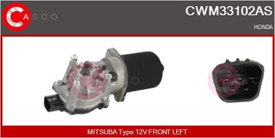 CASCO CWM33102AS Двигун склоочисника для HONDA (Хонда)