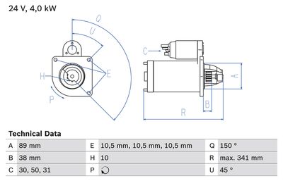 BOSCH Starteris