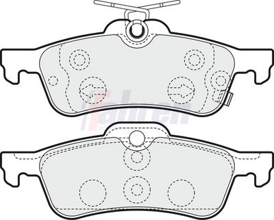 Fahren Brake Pad Set, disc brake FBP3372