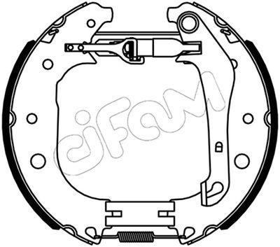 CIFAM 151-534 Тормозные колодки барабанные  для FORD  (Форд Екоспорт)