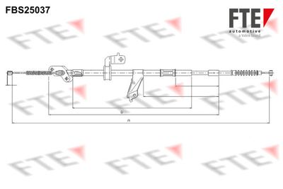 Тросик, cтояночный тормоз FTE FBS25037 для TOYOTA RAV 4
