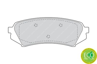 Brake Pad Set, disc brake FDB1457