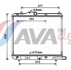 радиатор, охлаждане на двигателя AVA Clever Choice OLA2590